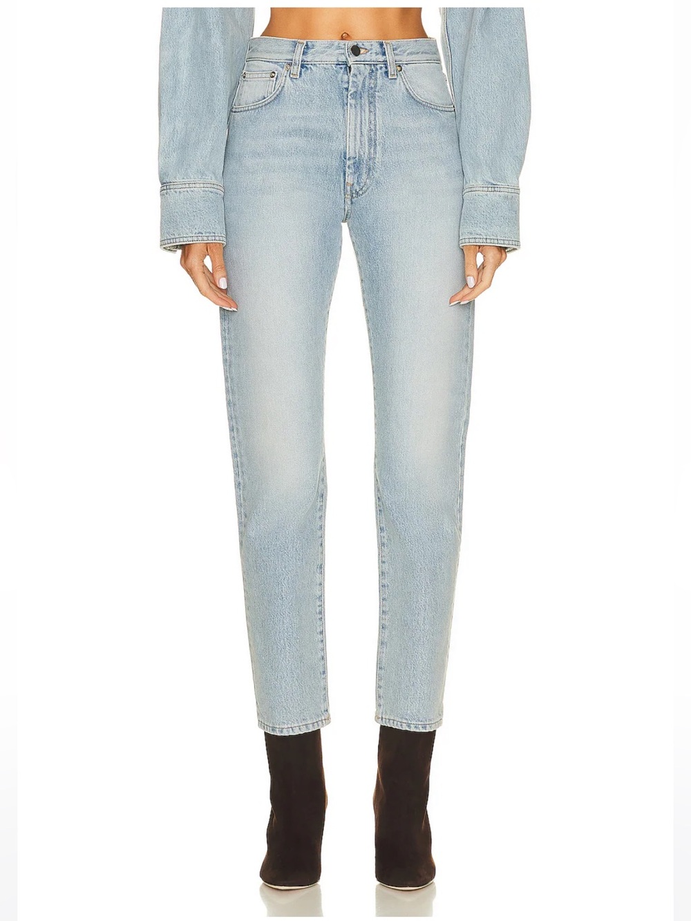 LOULOU STUDIO by Loulou De Saison Wular Straight Leg Jeans